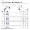 SS STEEL MALE 3/8"BSPT ELBOW P
