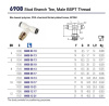 FDA NICK MALE 3/8"BSPT TEE POL