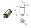 MALE STUD FIT'G 5/32